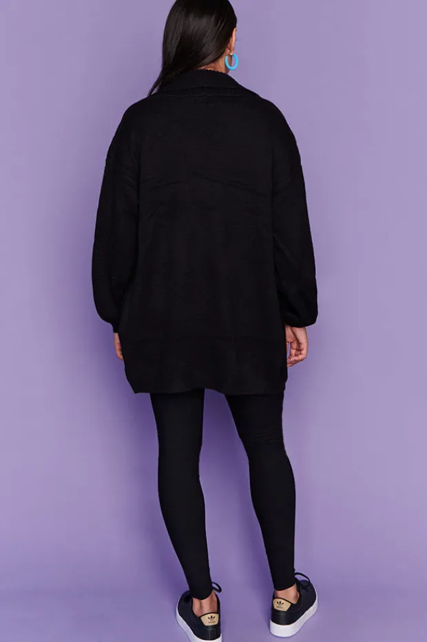 Lorraine Designs Knits & Cardigans*Helena Black Knit Cardi