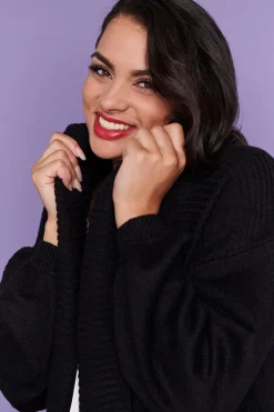 Lorraine Designs Knits & Cardigans*Helena Black Knit Cardi