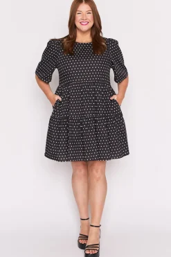 Lorraine Designs Shift Dresses | Loose Dresses*Isadora Black Spot Dress