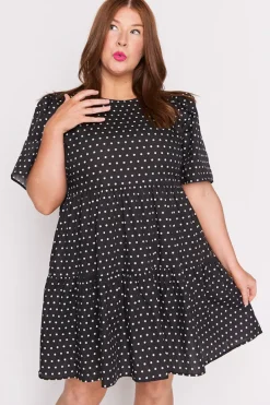 Lorraine Designs Shift Dresses | Loose Dresses*Isadora Black Spot Dress