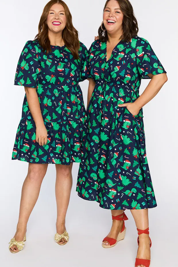 Lorraine Designs Shift Dresses | Loose Dresses*Isadora Dino Christmas Dress