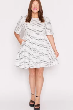 Lorraine Designs Shift Dresses | Loose Dresses*Isadora White Spot Dress