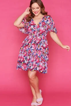 Label of Love Casual Dresses | Fit & Flare Dresses*Ivana Violet Floral Dress*