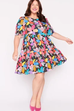 Lorraine Designs Casual Dresses | Shift Dresses*Izzie Rainbow Hibiscus Dress