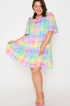 Lorraine Designs Shift Dresses | Loose Dresses*Jackson Rainbow Weave Dress