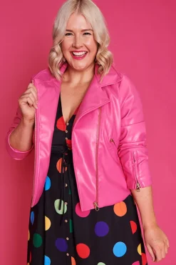 Lorraine Designs Jackets & Coats*Jasmine Hot Pink Jacket