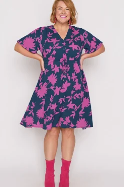 Lorraine Designs Casual Dresses | Fit & Flare Dresses*Jaz Contrast Ivy Dress