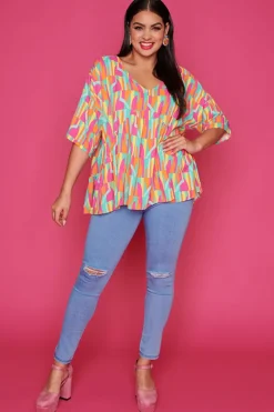 Label of Love Tops*June Geo Gelato Blouse
