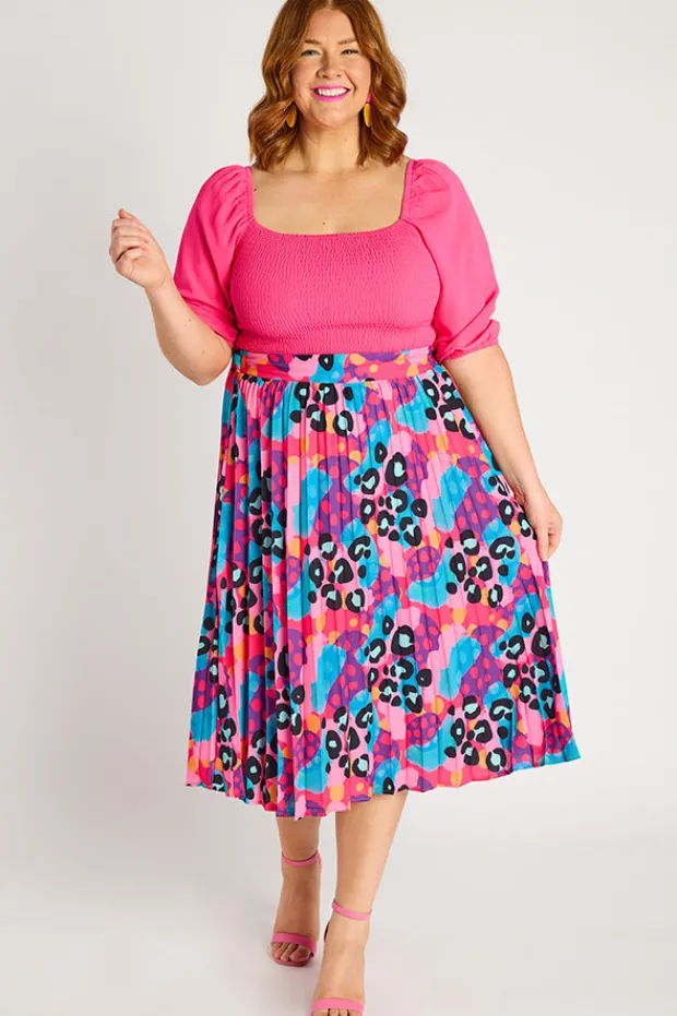 Lorraine Designs Skirts*Kansas Inky Leopard Skirt