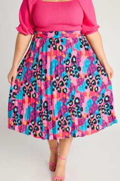 Lorraine Designs Skirts*Kansas Inky Leopard Skirt