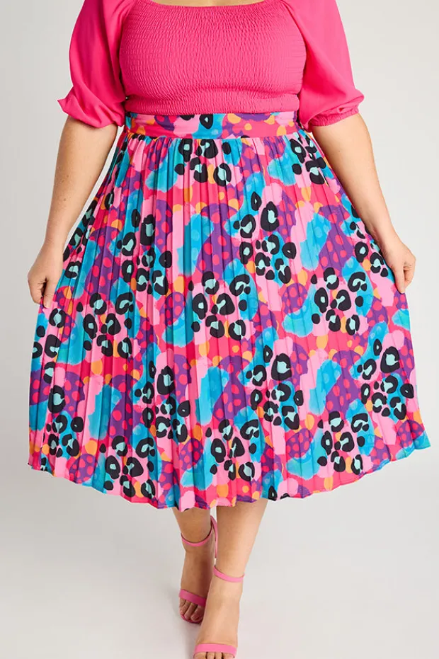 Lorraine Designs Skirts*Kansas Inky Leopard Skirt
