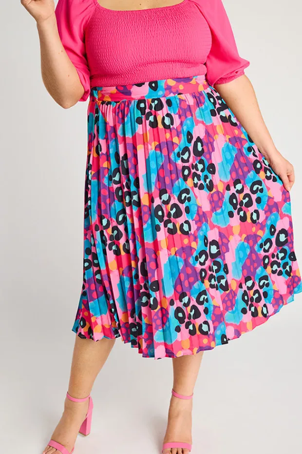Lorraine Designs Skirts*Kansas Inky Leopard Skirt