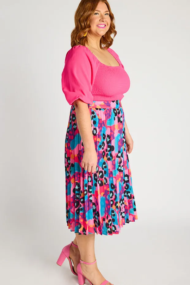 Lorraine Designs Skirts*Kansas Inky Leopard Skirt