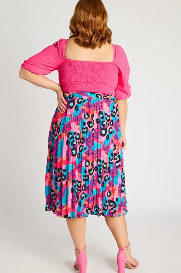 Lorraine Designs Skirts*Kansas Inky Leopard Skirt