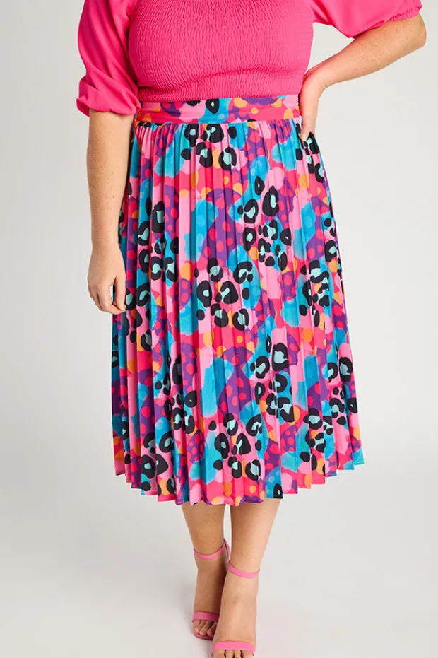 Lorraine Designs Skirts*Kansas Inky Leopard Skirt