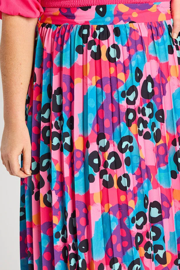 Lorraine Designs Skirts*Kansas Inky Leopard Skirt