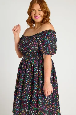 Lorraine Off The Shoulder Dresses | Knee Length Dresses*Katarina Happy Everything Dress