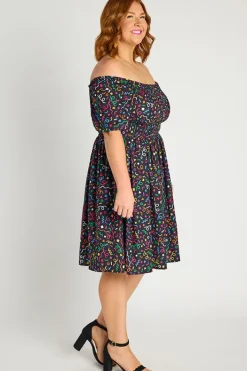 Lorraine Off The Shoulder Dresses | Knee Length Dresses*Katarina Happy Everything Dress