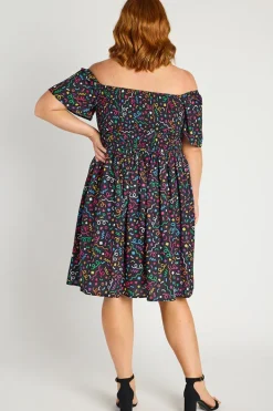 Lorraine Off The Shoulder Dresses | Knee Length Dresses*Katarina Happy Everything Dress