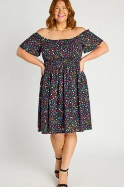 Lorraine Off The Shoulder Dresses | Knee Length Dresses*Katarina Happy Everything Dress