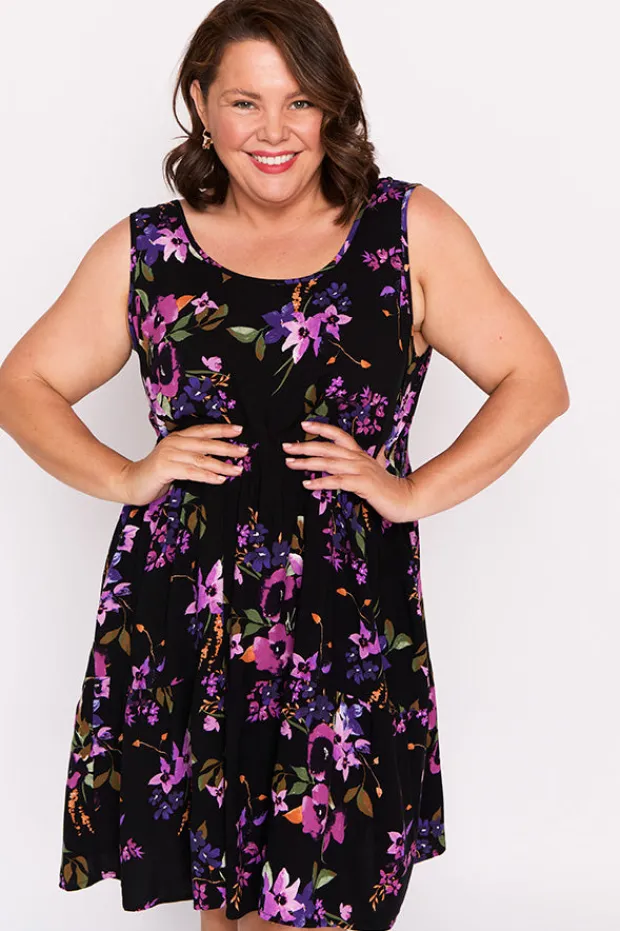 Lorraine Designs Fit & Flare Dresses | Knee Length Dresses*Kiana Night Flower Dress