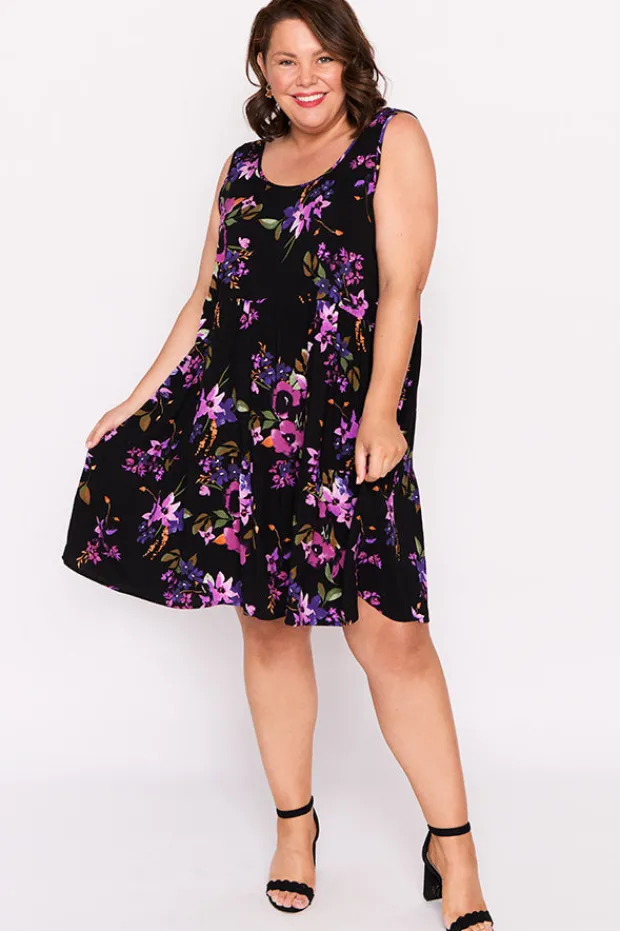 Lorraine Designs Fit & Flare Dresses | Knee Length Dresses*Kiana Night Flower Dress