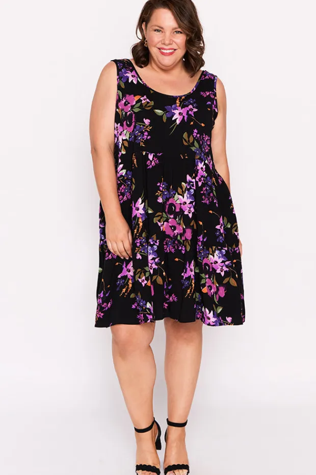 Lorraine Designs Fit & Flare Dresses | Knee Length Dresses*Kiana Night Flower Dress