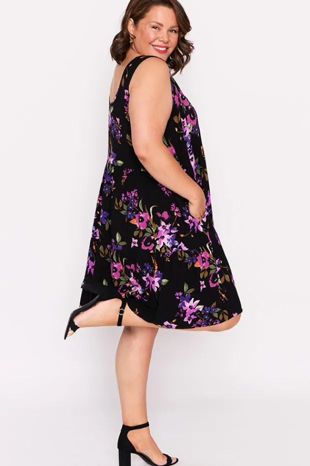 Lorraine Designs Fit & Flare Dresses | Knee Length Dresses*Kiana Night Flower Dress
