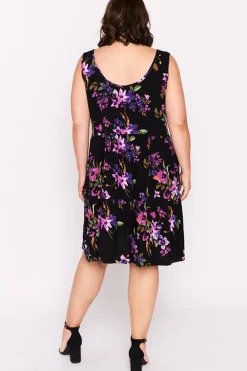 Lorraine Designs Fit & Flare Dresses | Knee Length Dresses*Kiana Night Flower Dress