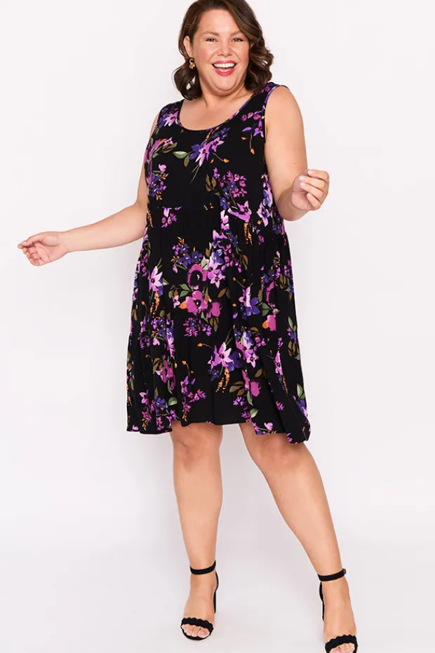 Lorraine Designs Fit & Flare Dresses | Knee Length Dresses*Kiana Night Flower Dress