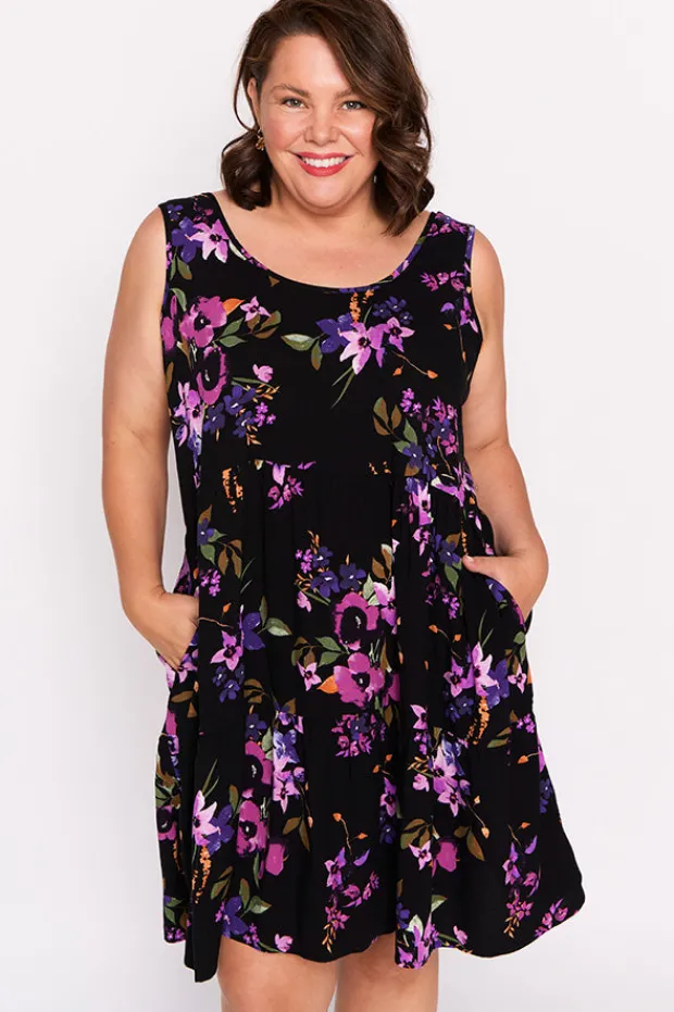 Lorraine Designs Fit & Flare Dresses | Knee Length Dresses*Kiana Night Flower Dress