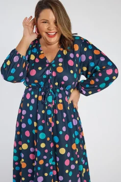 Lorraine Fit & Flare Dresses | Midi Dresses*Kloe Multi Spot Dress