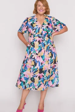 Lorraine Designs Loose Dresses | Casual Dresses*Kristina Colour Block Garden Dress