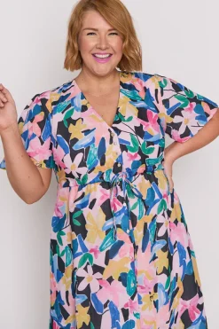 Lorraine Designs Loose Dresses | Casual Dresses*Kristina Colour Block Garden Dress