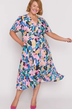 Lorraine Designs Loose Dresses | Casual Dresses*Kristina Colour Block Garden Dress
