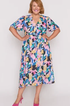 Lorraine Designs Loose Dresses | Casual Dresses*Kristina Colour Block Garden Dress