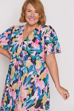 Lorraine Designs Loose Dresses | Casual Dresses*Kristina Colour Block Garden Dress