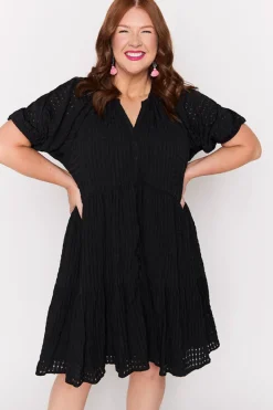 Lorraine Designs Loose Dresses | Knee Length Dresses*Kya Black Dress