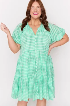 Lorraine Designs Loose Dresses | Knee Length Dresses*Kya Green Dress