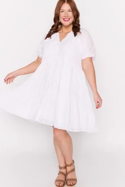 Lorraine Designs Loose Dresses | Knee Length Dresses*Kya White Dress