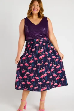Lorraine Designs Skirts*Kylie OG Flamingo Skirt