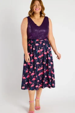 Lorraine Designs Skirts*Kylie OG Flamingo Skirt
