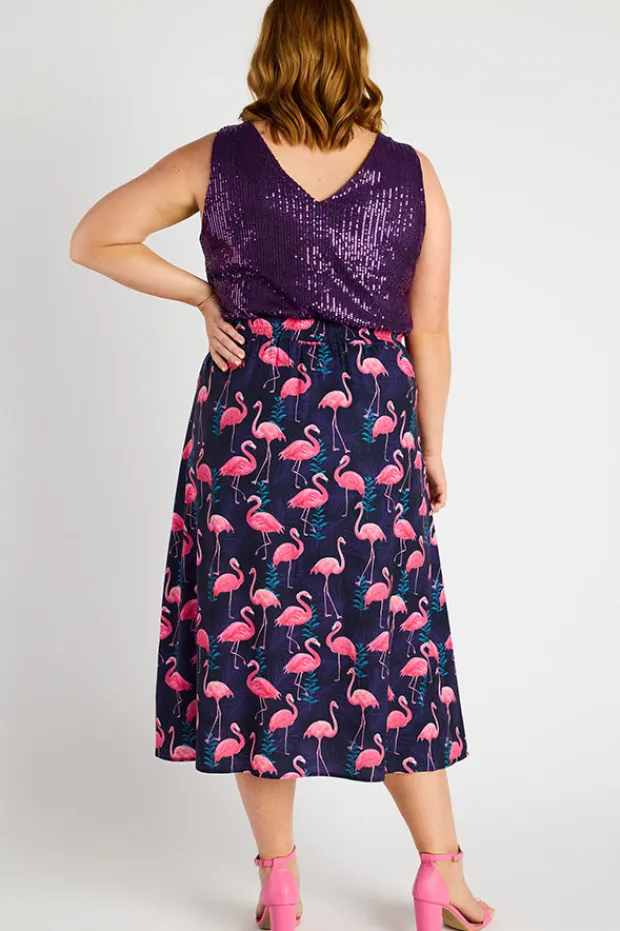 Lorraine Designs Skirts*Kylie OG Flamingo Skirt