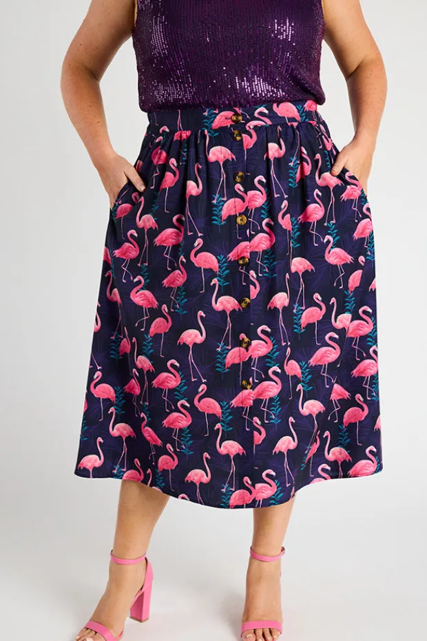 Lorraine Designs Skirts*Kylie OG Flamingo Skirt
