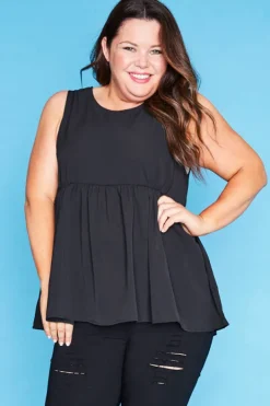 Lorraine Designs Tops*Leah Black Top