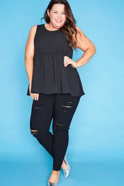 Lorraine Designs Tops*Leah Black Top