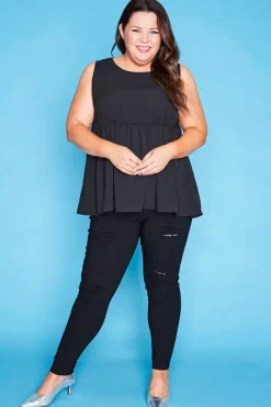 Lorraine Designs Tops*Leah Black Top