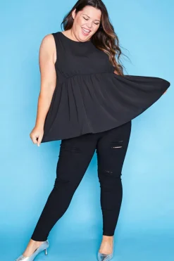 Lorraine Designs Tops*Leah Black Top