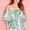 Lorraine Designs Tops*Lemonade Palm Print Top