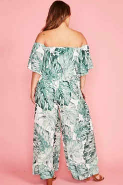 Lorraine Designs Tops*Lemonade Palm Print Top